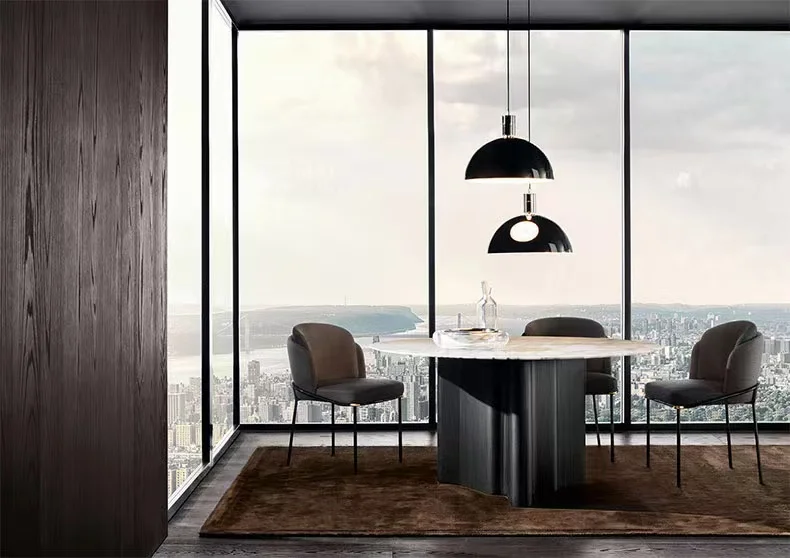 2021 Italian Model Dining Table in Dining Room Furniture Modern Extension High Gloss Luxury MDF Butterfly White Kitchen OEM Wood