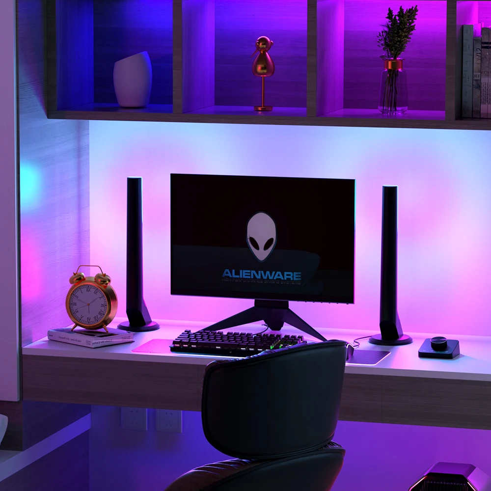 Banqcn яркая музыкальная умная светодиодная подсветка Rgb с управлением приложением для телевизора световая панель спальни гостиной