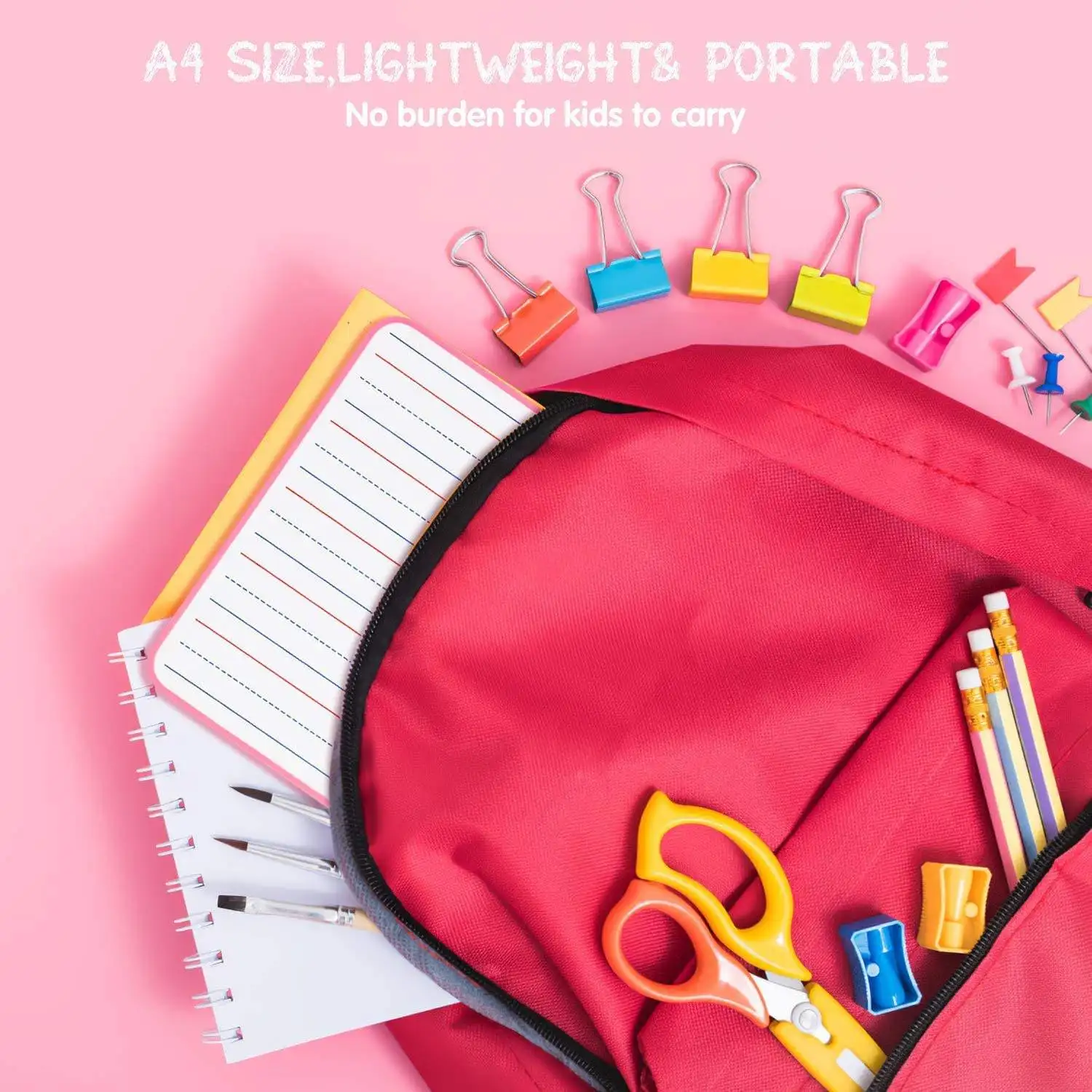 Custom Double Side Dry Erase Lapboard Waterproof Magnetic Mini Dry Erase Children Writing Board