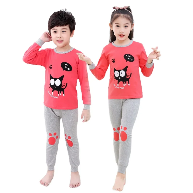 High quality long sleeve animal kids pajamas for 2T-8Tdesigner pajamas for kids