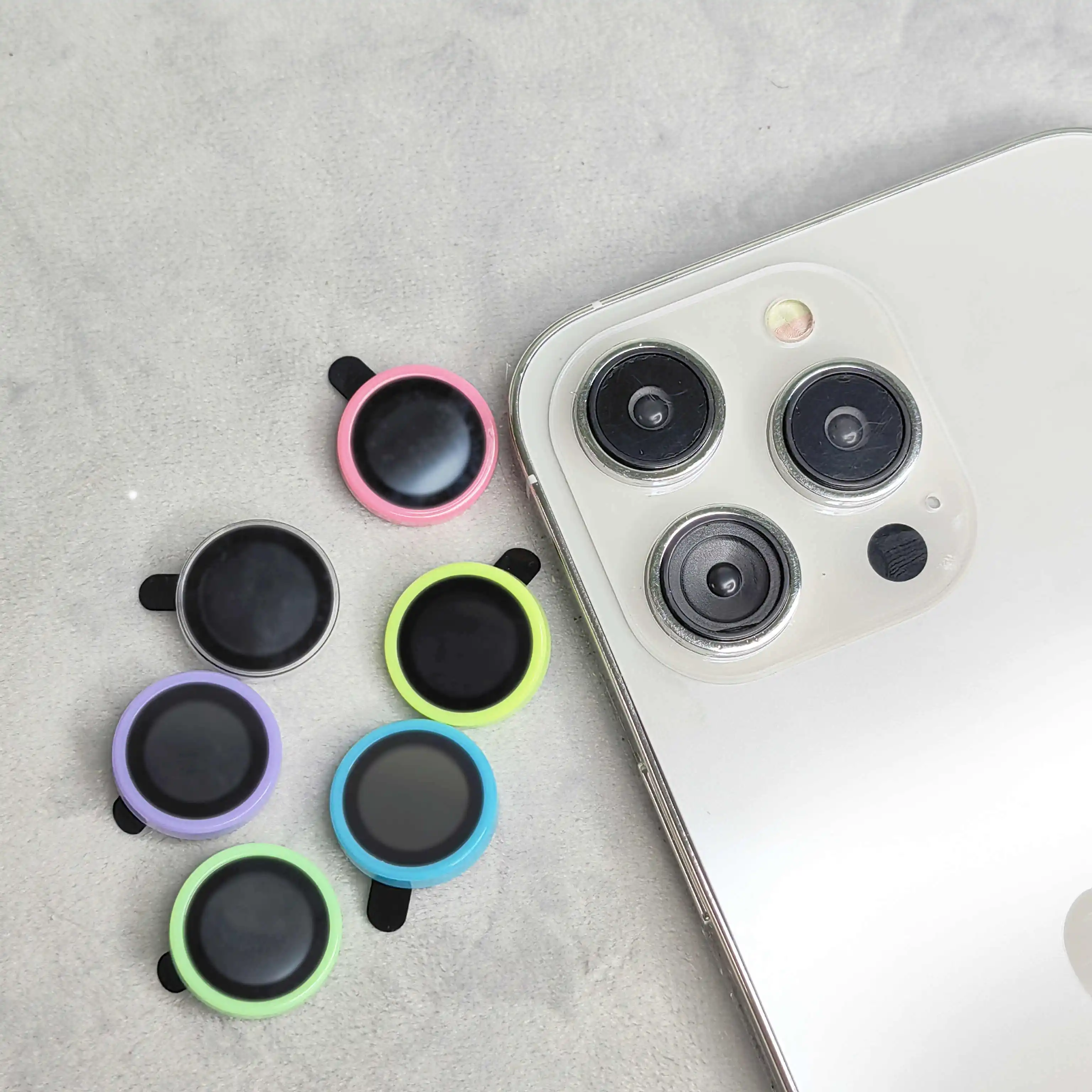 Ceramic Luminous Camera Protector for IPhone11 14 13 12 Pro Max IPhone13 Mini Protector Back Film Sticker  Lens Screen Protector