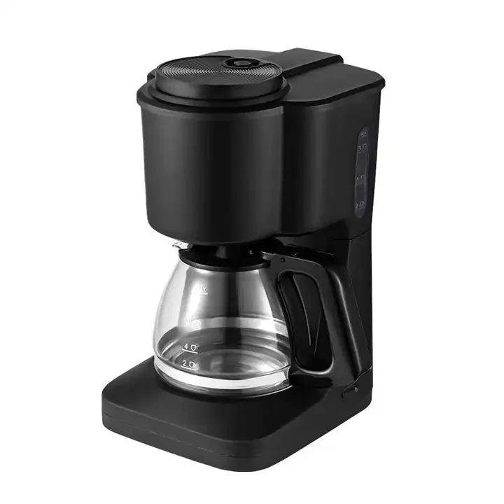 American style fully automatic grinding integrated coffee machine household office electric drip coffee maker with timer