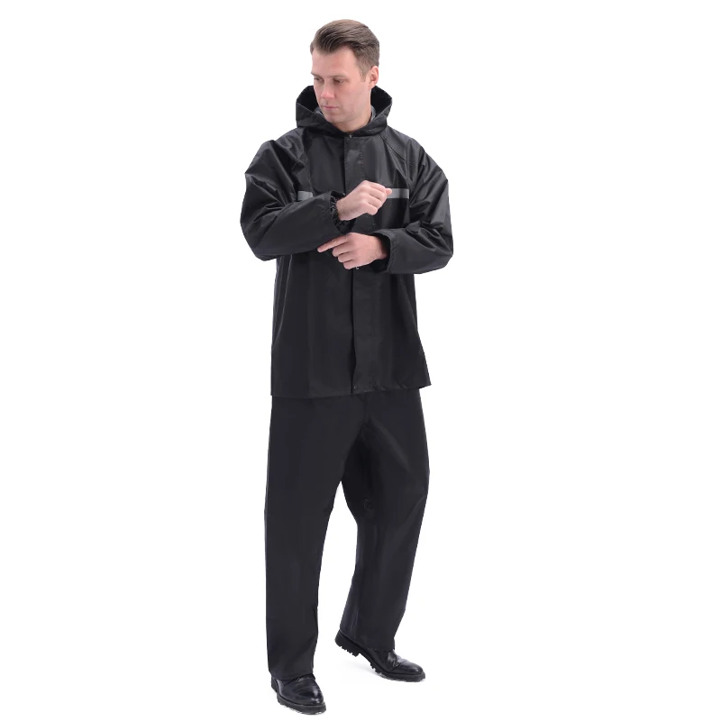 Rain Coat Jacket Rainfreem Worker Long Pu Rainwear Raincoats Red Pu Raincoat Chaeap Long Jackets Adult 100% Waterproof Rainy Day