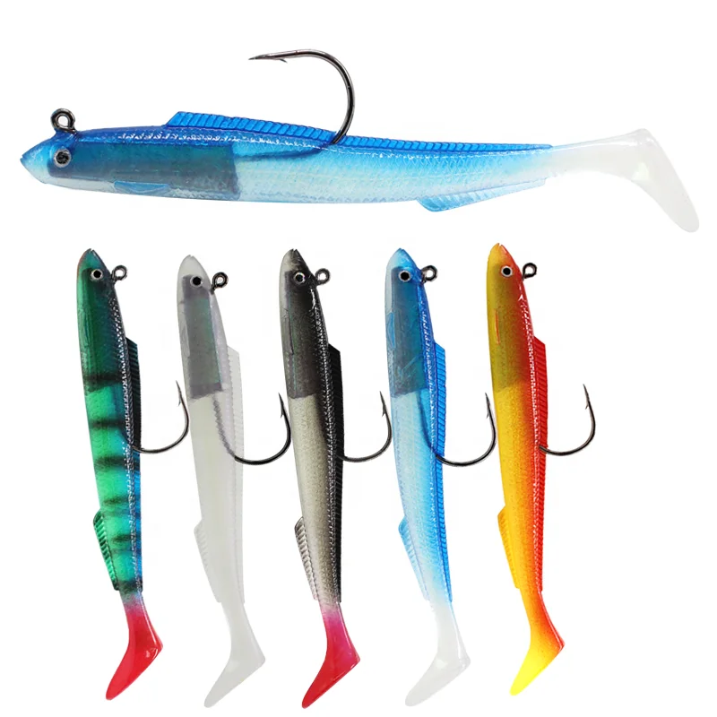 Top Quality Afishlure Fishing Soft Lure Soft Sea Eel False Bait Paddle Tail Sand Eel Artificial Lure