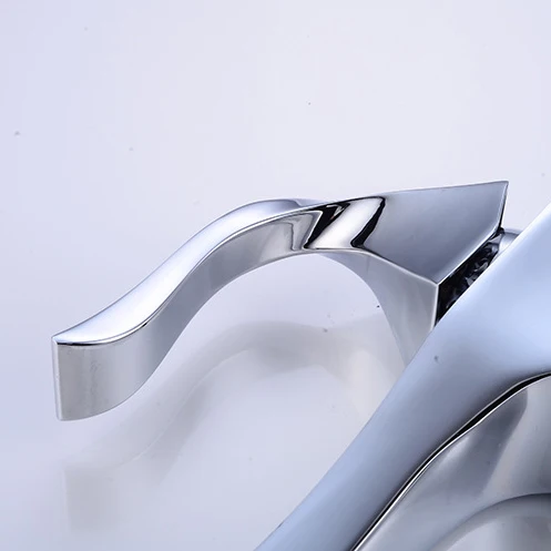 Basin Taps Bathroom Mixer Sink Tap Chrome gold Single Lever Hot and Cold Mixer Chrome Monobloc Taps