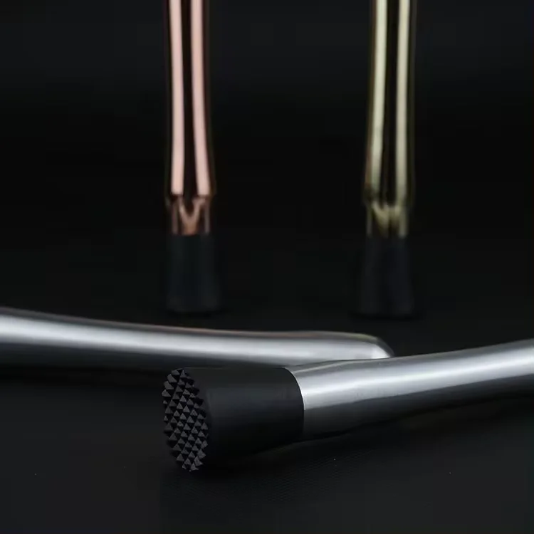 Cocktail Bar Tool Fruit Muddler Crushed Ice Stick Stainless Steel Cocktail Mojito Muddler