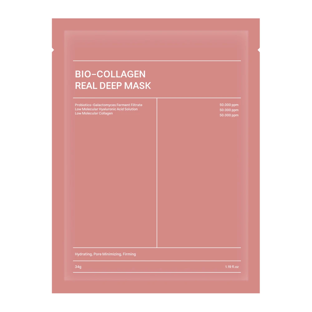 Private Label Real Deep Bio-Collagen Facial Mask Bio Collagen Face Sheet Masks Beauty Skin Care Products OEM