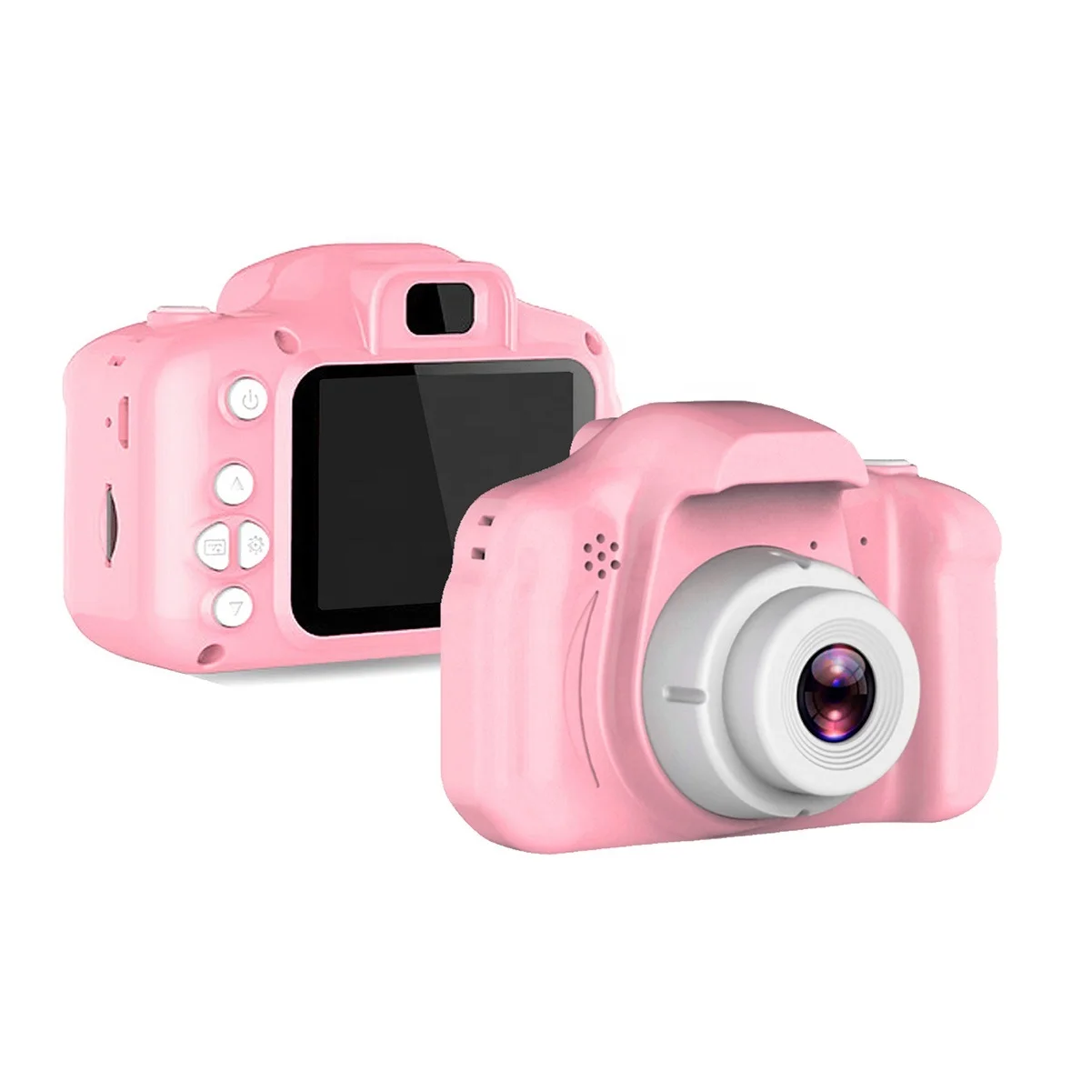 Birthday Gift Children Digital Camera 1080p Abs Material Cute Stickers Mini Video Kids Camera