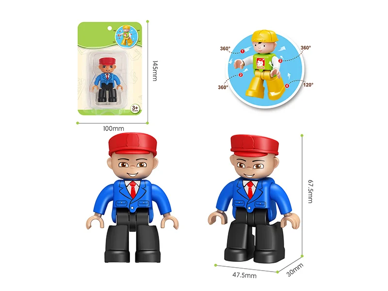 New Arrival 3d Emoticon Educational Building Block Toy Cartoon dolls Action Toy Figures Kids Toy Set One Piece