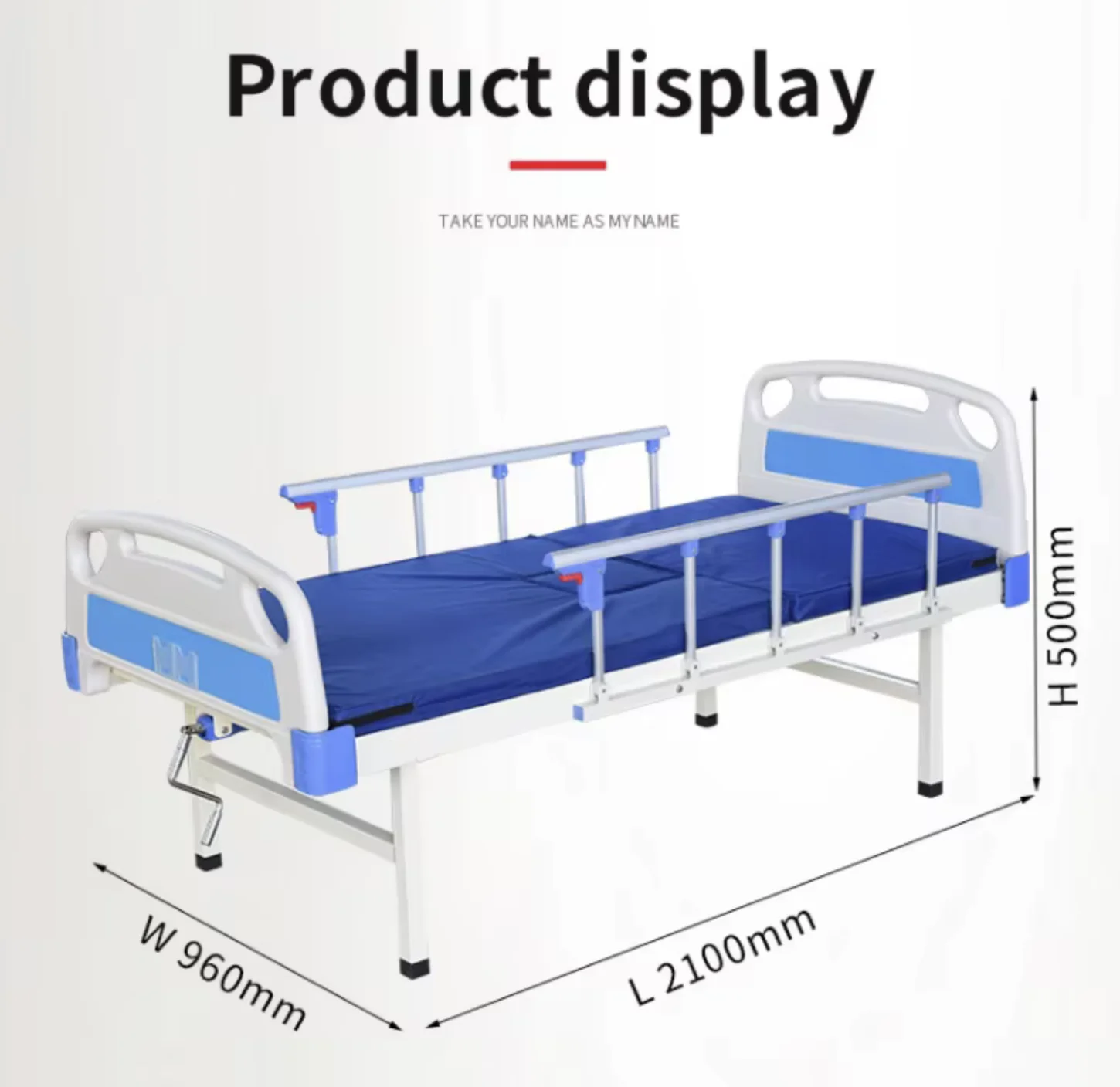 Cheap Price Single Function Manual Hospital Clinic Medical Furniture Hospital Patient Bed