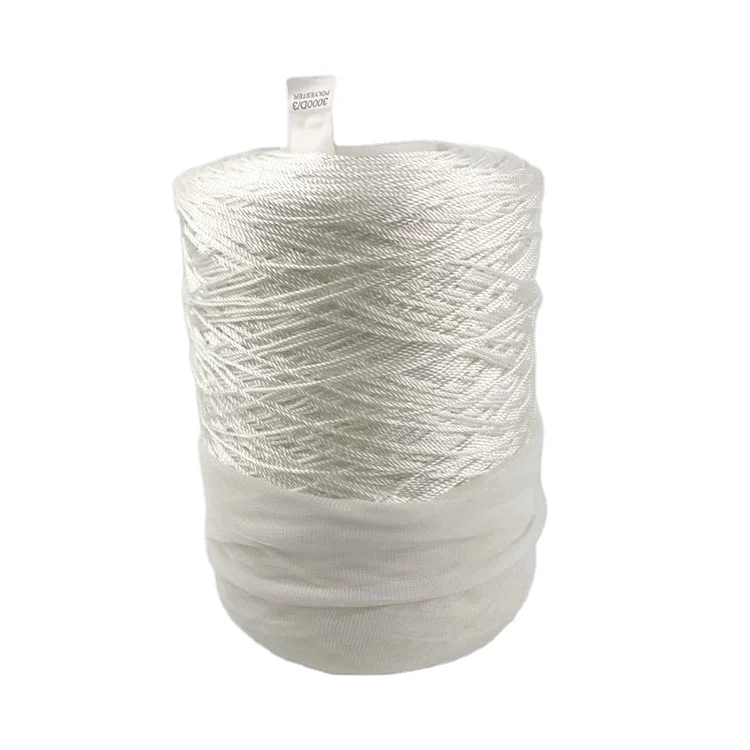 factory supply high strength 1500D polyester thread,shoes sewing thread ,weaving thread for belt