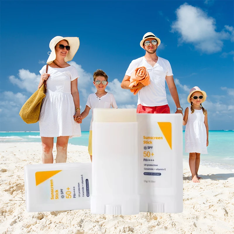 private label wholesale custom korean white label full size facial organic mud clear bio face tinted matte spf50 sunscreen stick