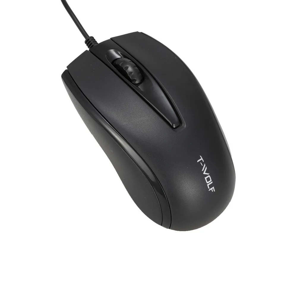 Wholesale black V13 business mouse noiseless rechargeable anti slip desk wired computer mouse