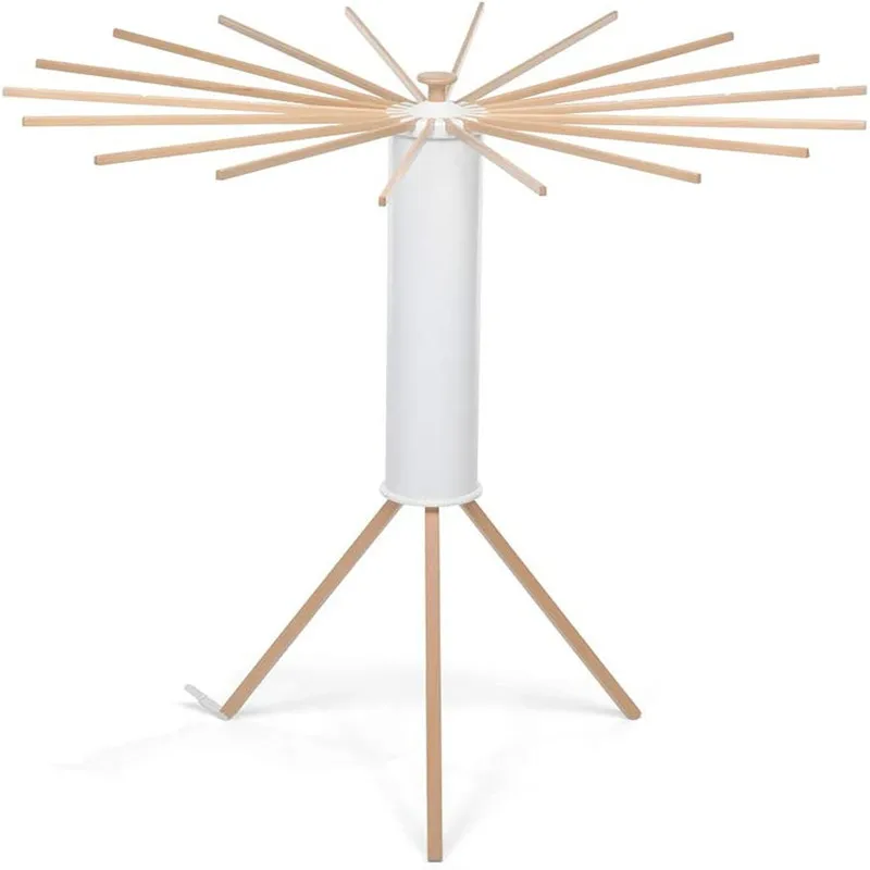 Balcony Using Tripod Clothes Dryer Household Item Space Saving Standing Type Foldable Beech Rods With High Load Capacity