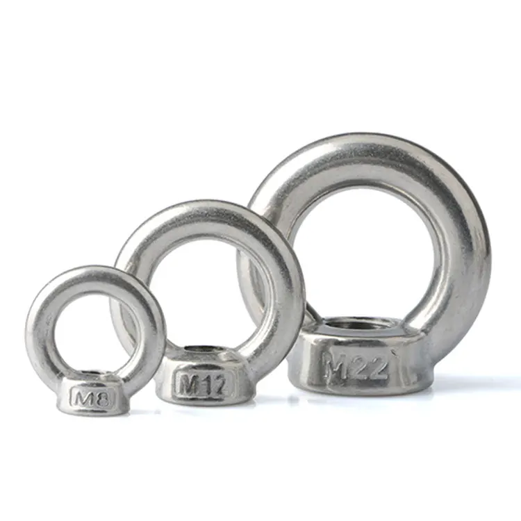 stainless steel aluminum hot dip galvanized eye hook nut m16 m5 m3 fastener components for Manufacturing machinery