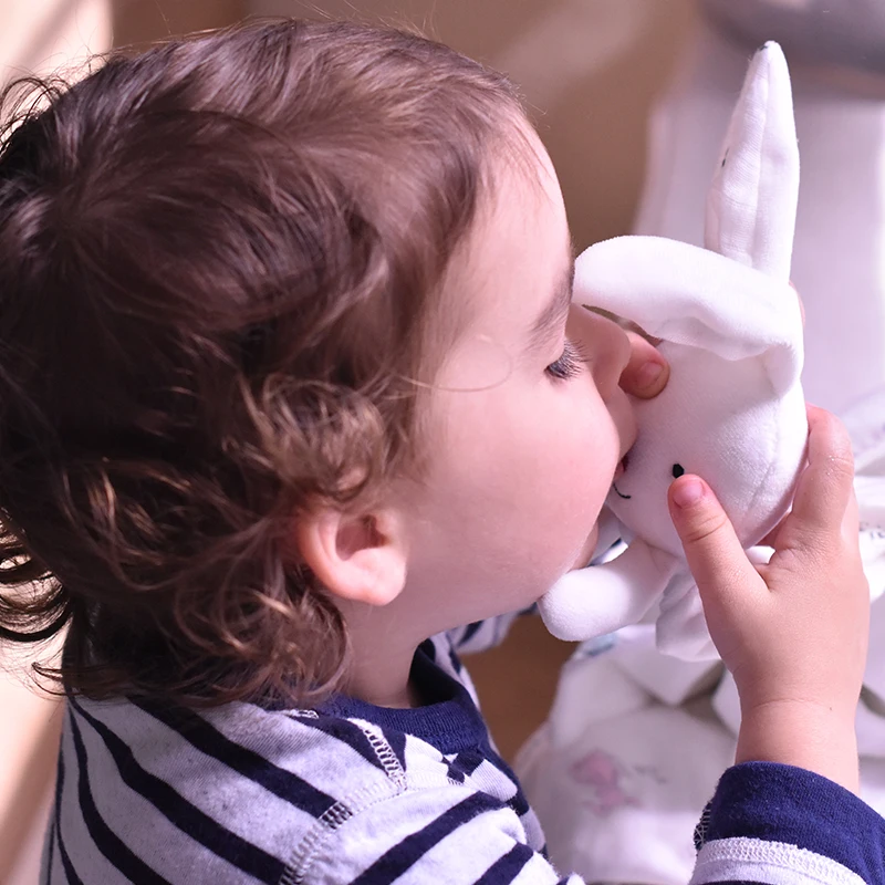 Cotton cuddle rabbit baby security blanket