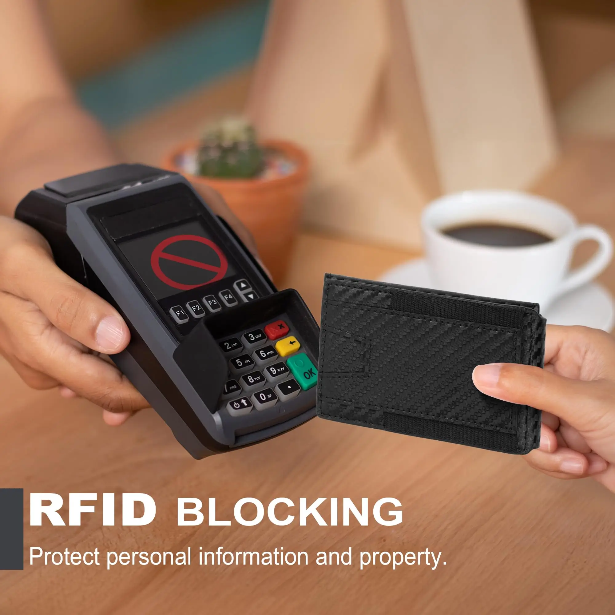 RFID Blocking Minimalist Metal Aluminum Card Case Wallet Carbon Fiber PU Leather Business Pop Up Card Holder Mans Wallet