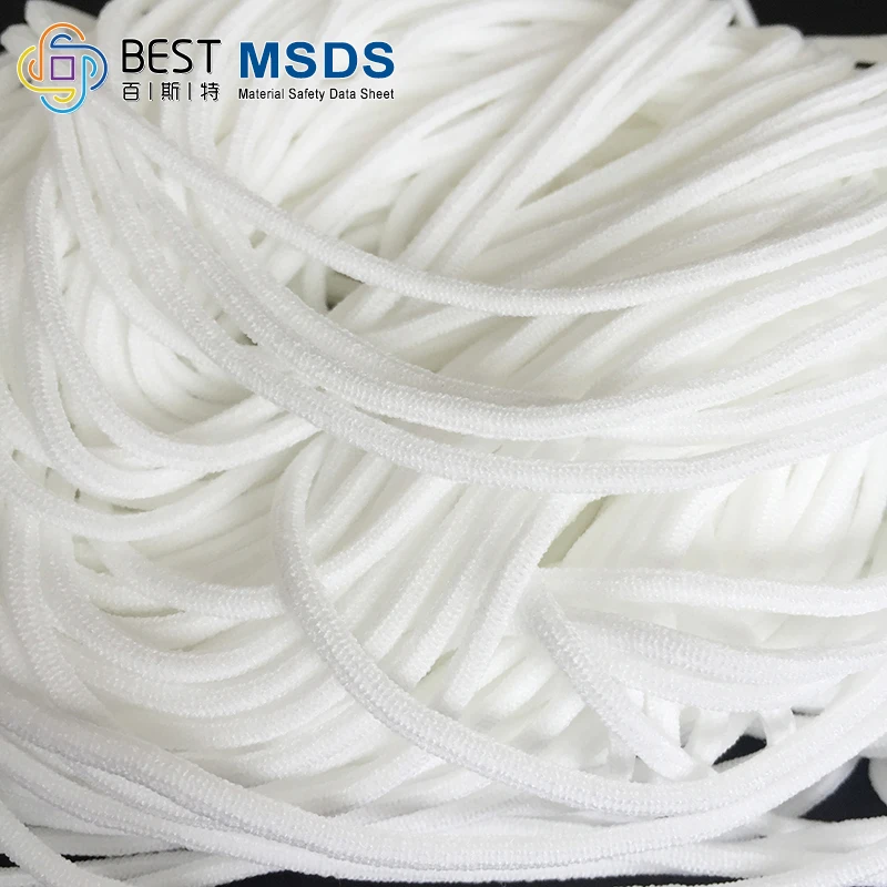 Manufacturer Fast Delivery Elastic White Round Earloop 2.8mm-3.0mm