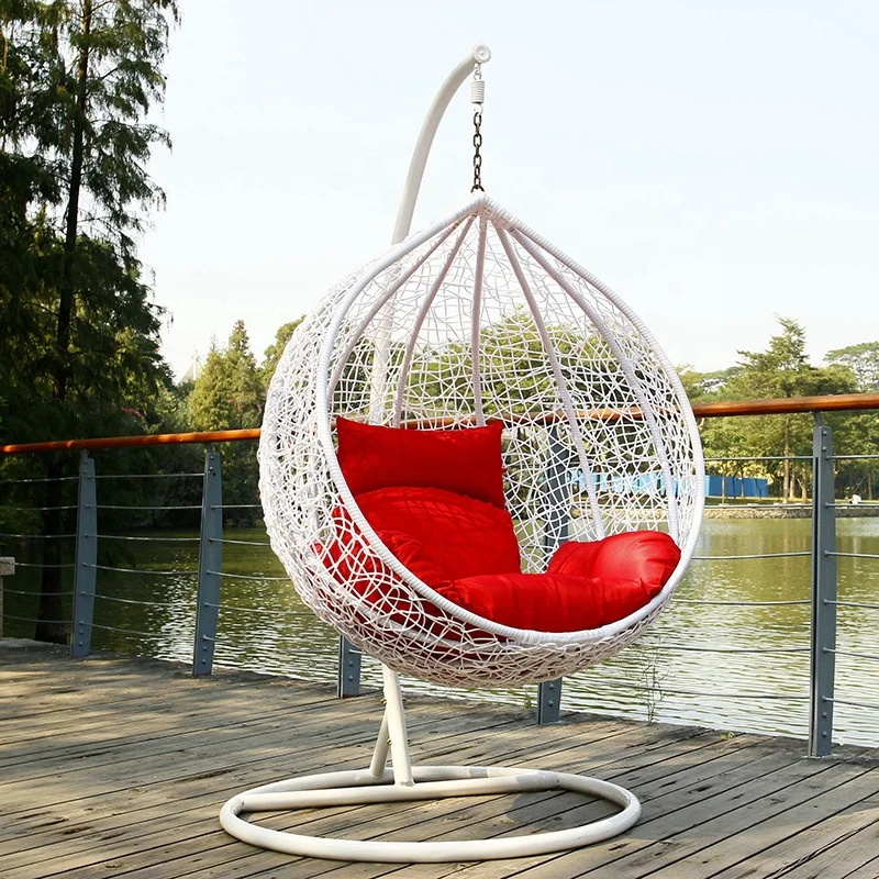 Cheap wicker hanging swing chair rattan hanging chair leisure furniture D011A