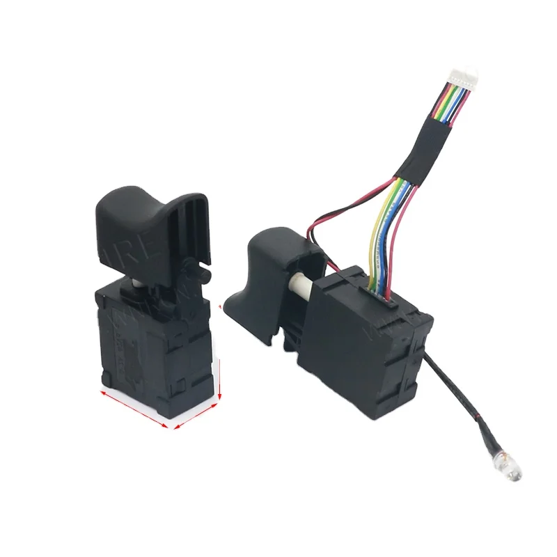Hot sale Adjustable Drill Speed Controller Brushless Cordless Drill Trigger Switch with LED for Power Tool Electric Drill Switch