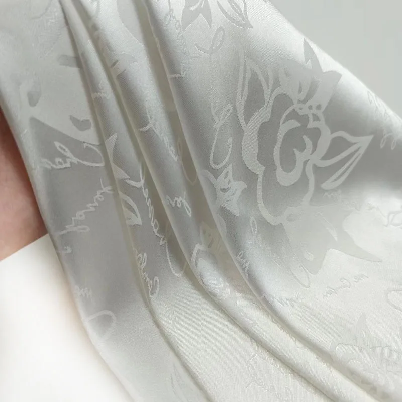 Custom Brocade Jacquard Fabric 14/16/19/22 Silk Fabric For Shirt Dress