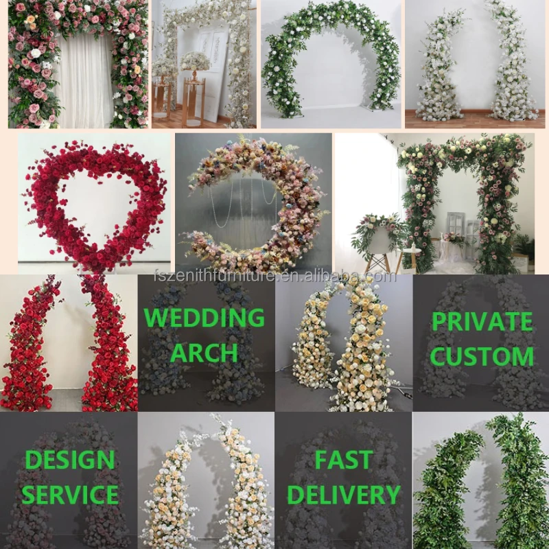 Customized Wedding Entrance Decor Blue And Yellow Color Flower Arch Decoration Boho Flower Arch Wedding Backdrop