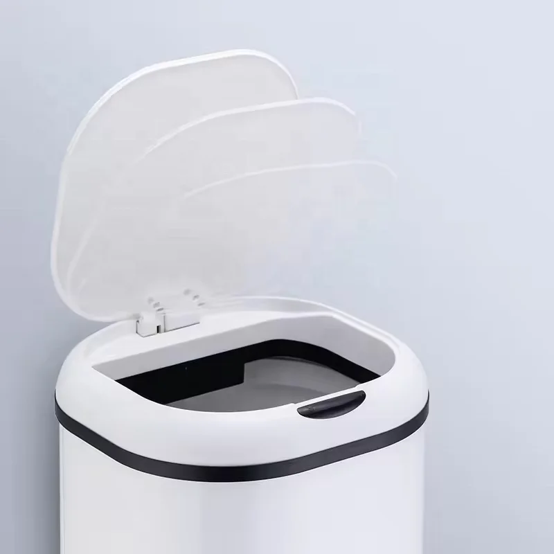30L 38L Smart Waste Bin White Automatic Kitchen Trash Can Sanitary Bins With Sensor Bathroom Sensor Bin