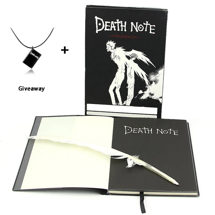 Hot Sale Japanese Anime Death Note For Student with Feather Pen Book Anime Death Note Notebook Anime cosplay