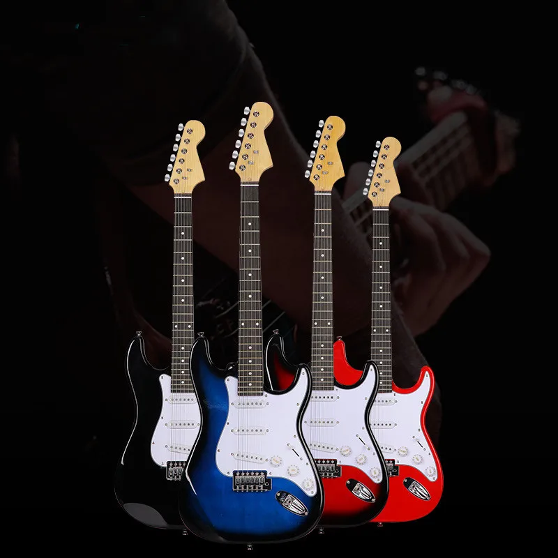 Гитарные электрические высококачественные электрические гитары, сделано в Китае, электрическая гитара ST1