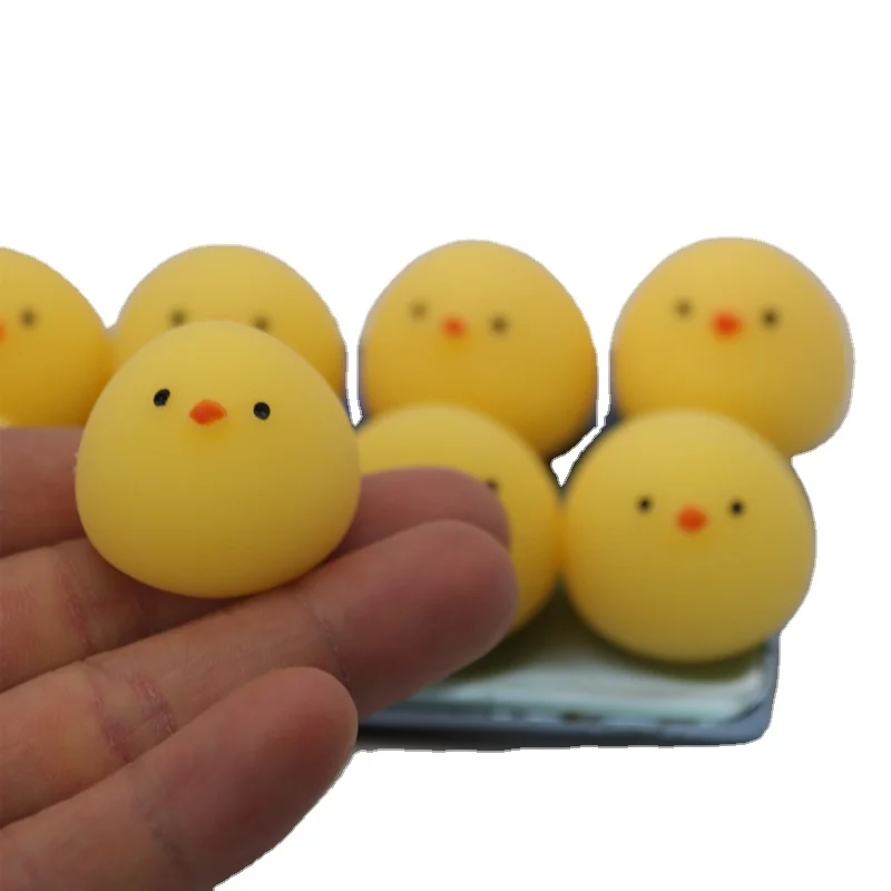 2024 Wholesale cute fat chicken kids gifts squishy animal squeeze stress relief funny chicken sensory fidget toys