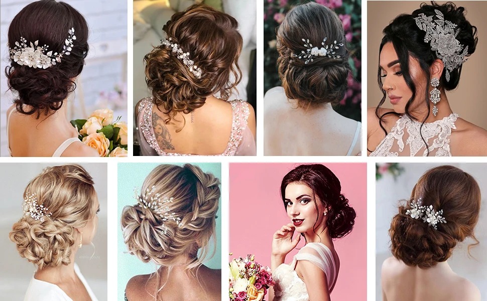 Synthetic Short Curly Chignon Elastic Rubber Band with Two Steel Fork Comb Clips Clip-in Hair Extensions Women Bridal Daily Wear