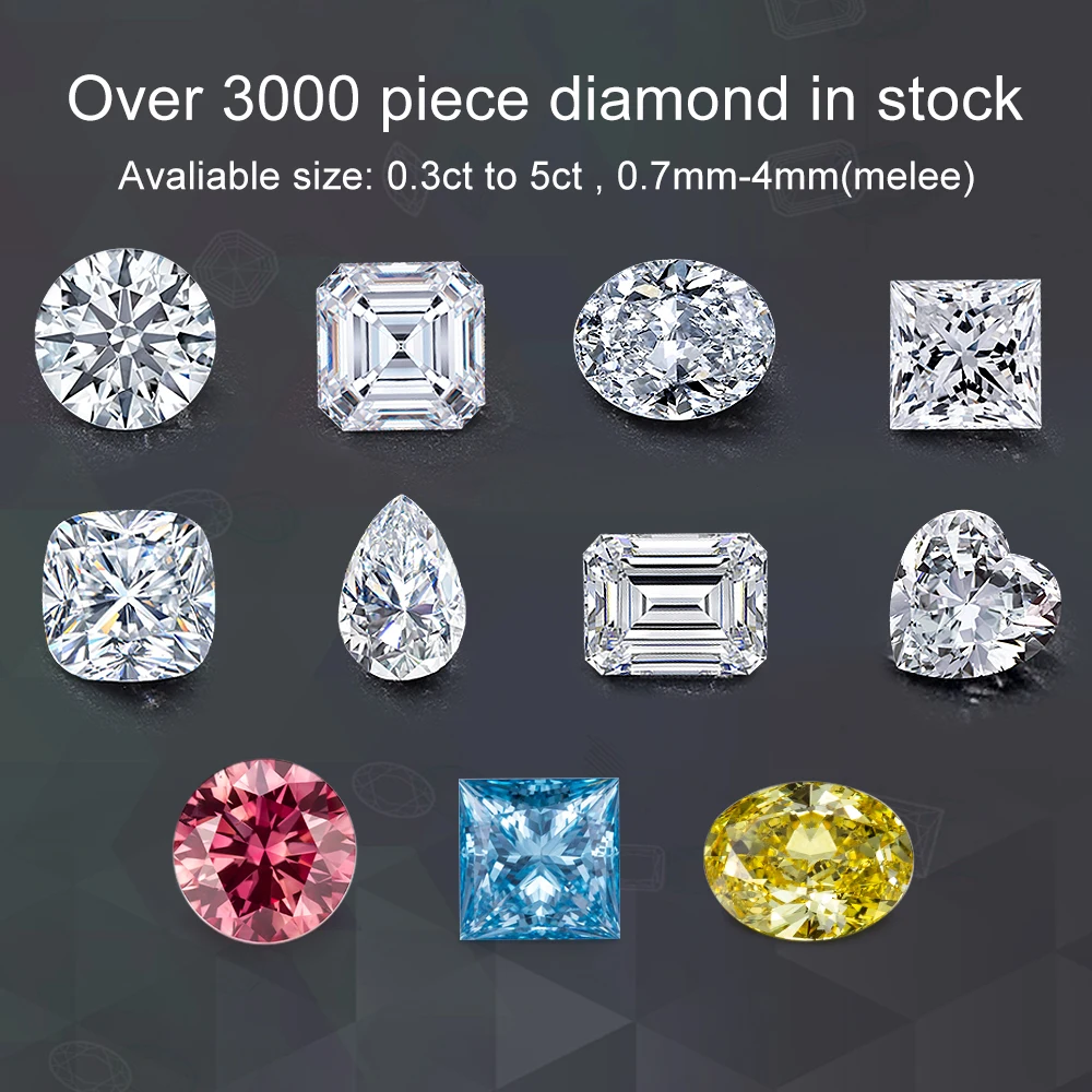 1.5 Carat 2 Carat 3 Carat IG I certified  CVD Lab Grown Diamond Price LabGrown Diamond CVD Loose Diamond