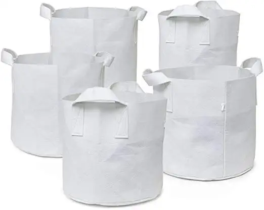 1/3/5/7/10 Gallon Biodegradable geotextile planting garden fabric grow bags for plants
