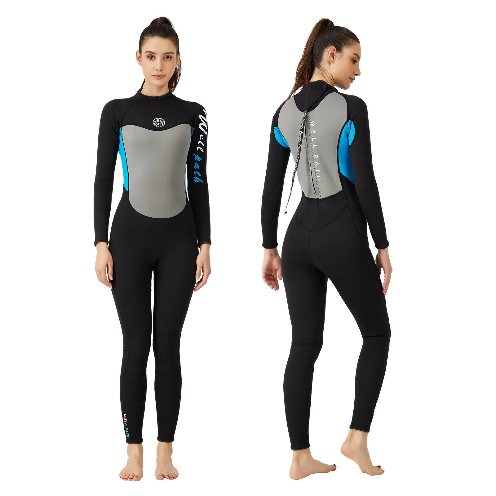 Top quality style 8001B scuba diving wet suit new material freediving neoprene smoothskin wetsuits for men