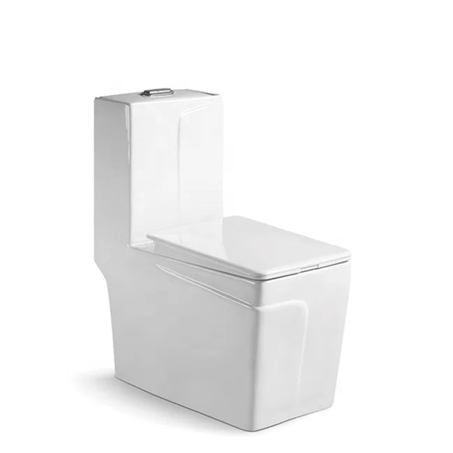 Hot Sale Ceramic Sanitary Ware S-trap One-Piece Toilet Wc Water Saving Level One Siphonic Toilet