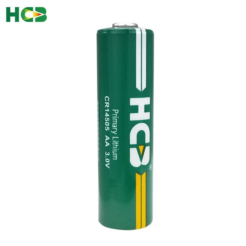 HCB CR14505 1500mAh AA 3V Primary lithium battery For smart water meter smoke detector Wireless Monitoring Sensors