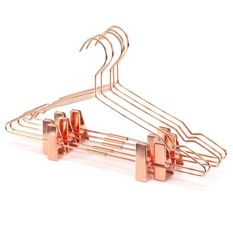 Wholesale Adult Space Saving Wire Metal Clothing Steel Wire Hanger Wire Clothes Hangers With Clip