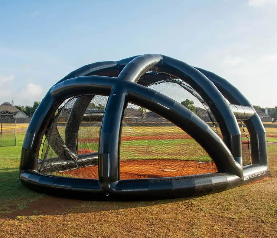 Black AIR Tight Inflatable Turtle Backstop rude american Inflatable Baseball and Softball Batting Cages price