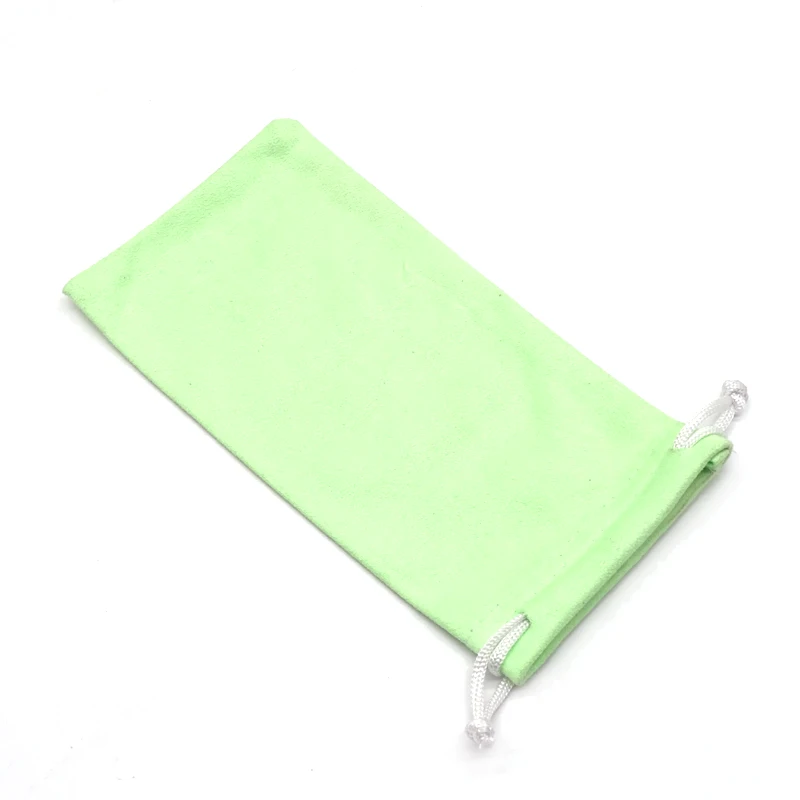 Wholesale 18.5 x 9.5 cm Custom Print Packing Pouch Drawstring Bags for Eyeglasses Lens