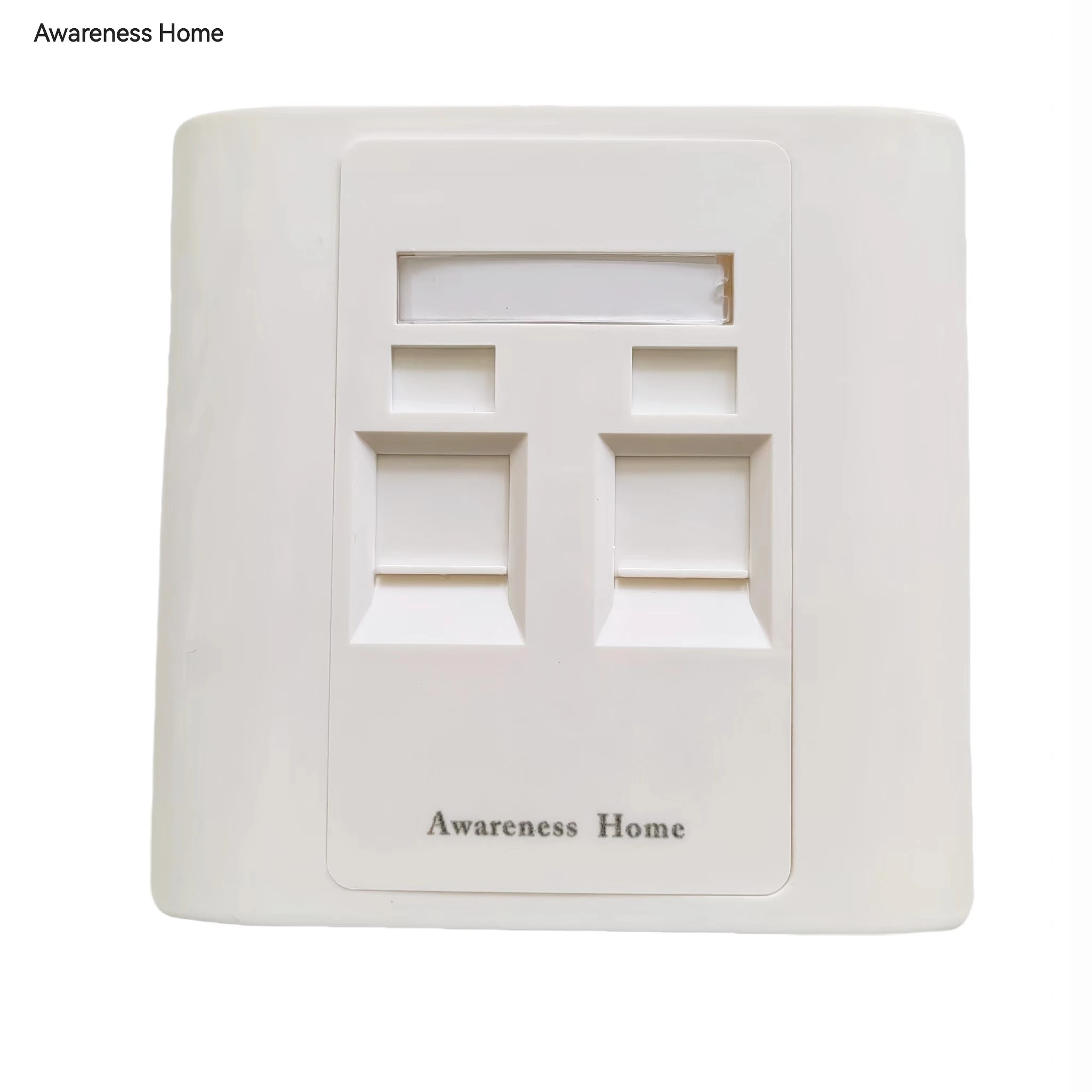 Hot Selling Single Faceplate Cat6 Keystone Jack 2port RJ11 Socket 86*86mm Network 1Port Coupler Fiber Optic Equipment