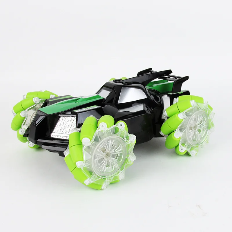 New cross-border remote control 4WD horizontal drift stunt car 360 ° rotation rechargeable light racing car