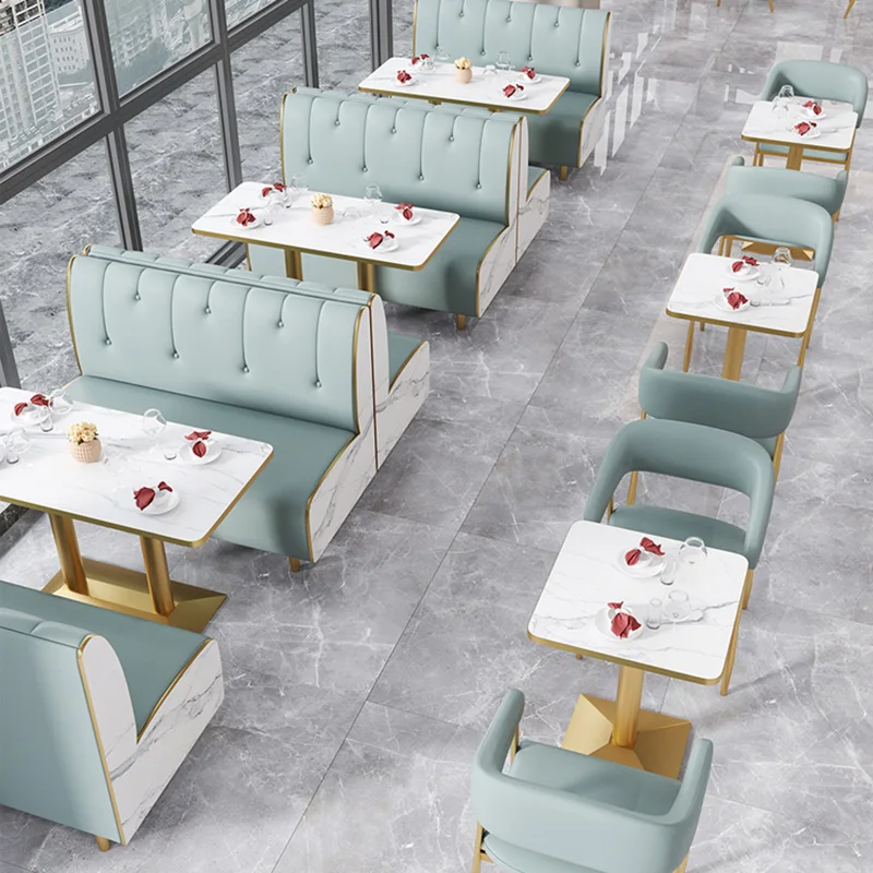 Wholesale Modern Design Restaurant Cafe Furniture Iron Dining Tables And Chairs Set