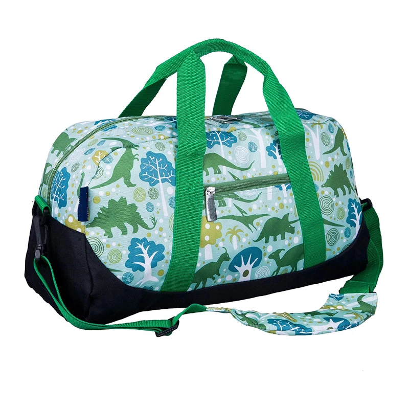 Kids travel bags custom logo Printing cartoon Girls Children Sports Fitness Gym Tote small travel kids duffle bag