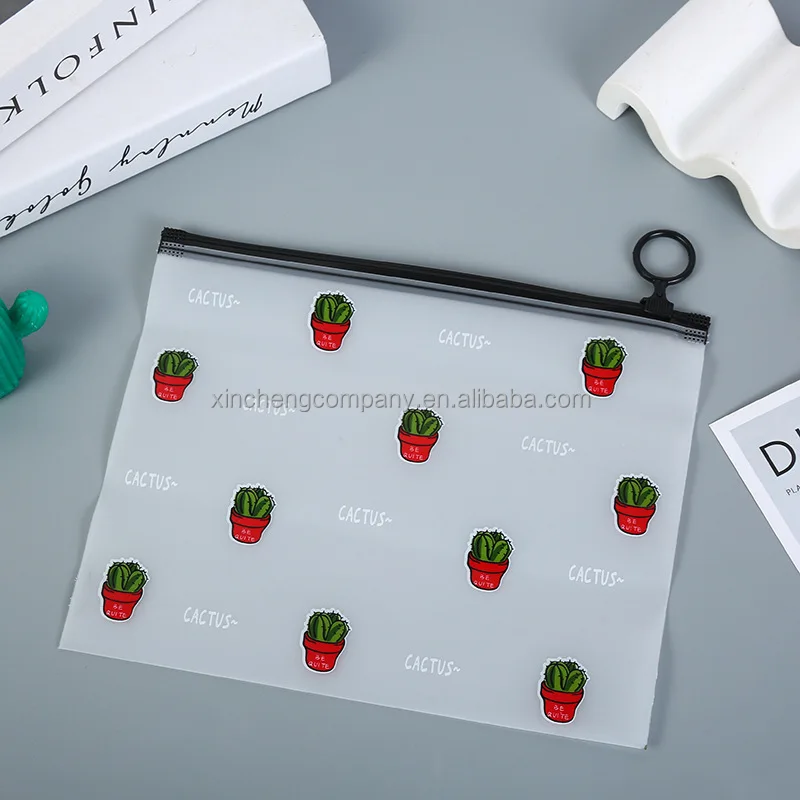 Custom frosted plastic zipper bag matte white plastic zipper bag high quality plastic vinyl zipper bag