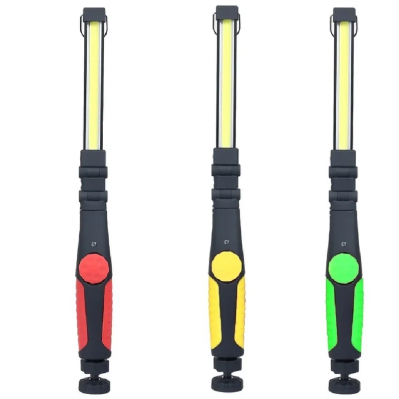 Складной фонарик, светодиодный рабочий светильник, перезаряжаемая ленточная лампа, магнитный осмотр, освещение для мастерской, освещение для ремонта автомобиля