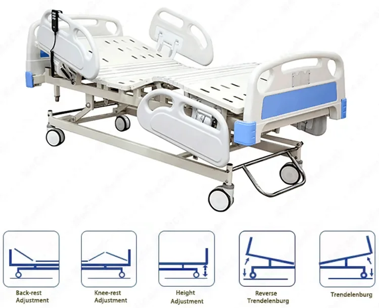 Electric Hospital Bed 5 Functions Icu Hospital Bed Electric 5 Function Hospital Bed For Sale