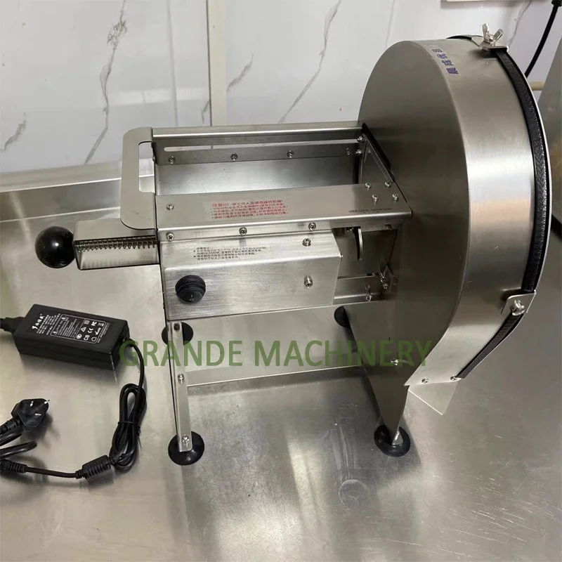 Small Stainless Steel Manual Electric Both Use Fruit Vegetable Cutting Slicing Machine for Lemon Orange Kiwifruit Dragonfruit