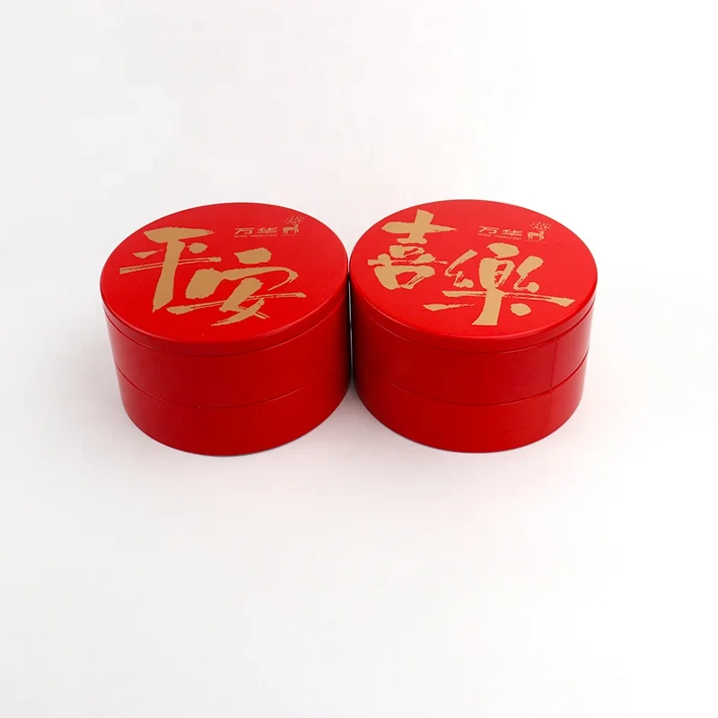 Hot Selling Round Metal Box Stackable Metal Cans Candy Box Tin Packaging