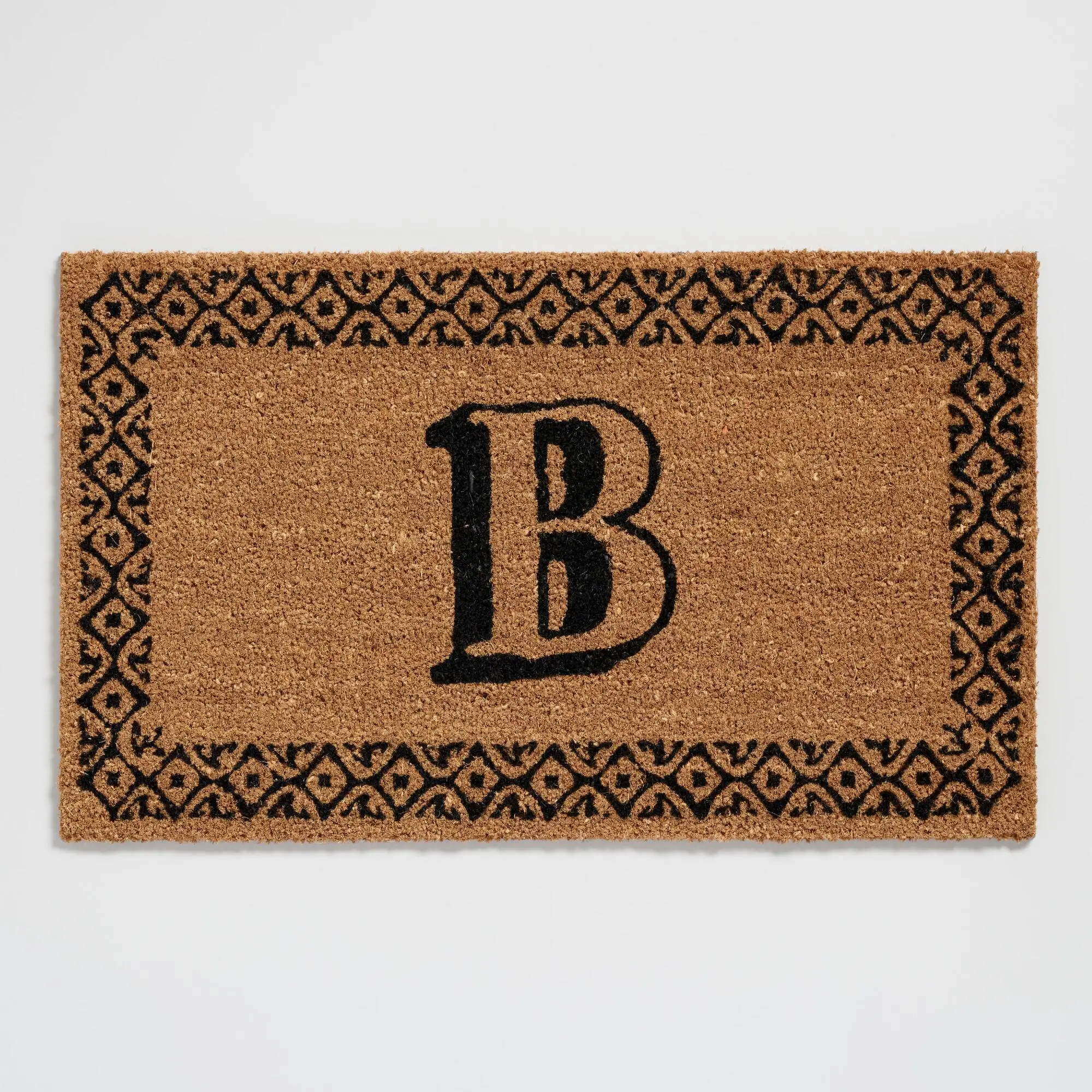 Monogram Family Name Initial Letter Welcome Door Rugs