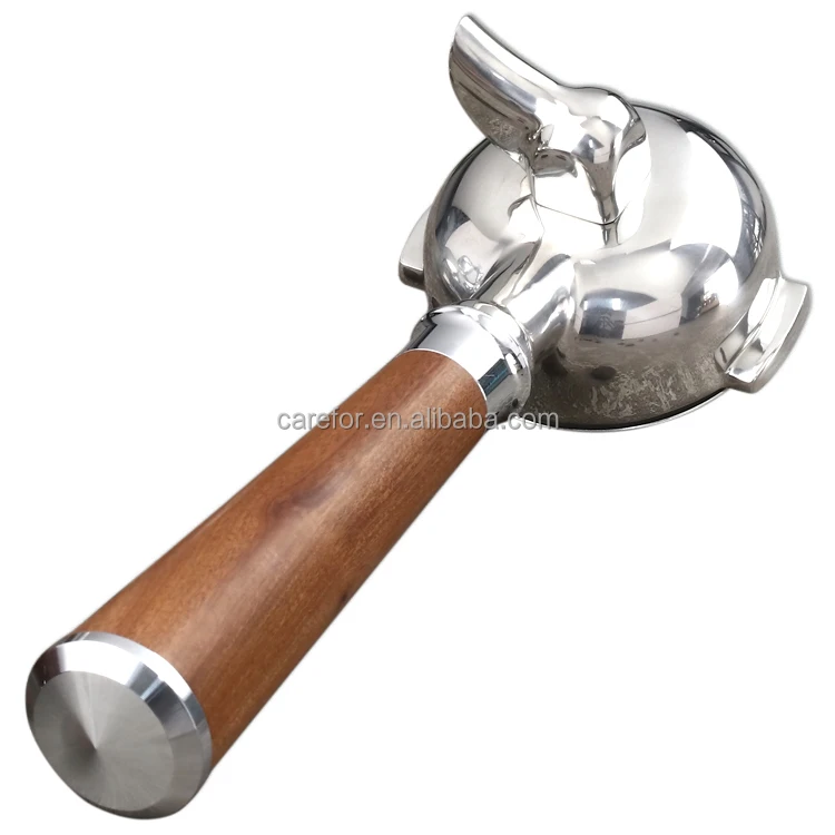 58mm 2 Ears Stainless Steel Bottomless Naked Portafilter Wooden Coffee Handle Cup Filter Basket for GAGGIA CLASSIC EVOLUTION ESP